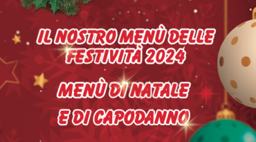 Menù delle festività 2024